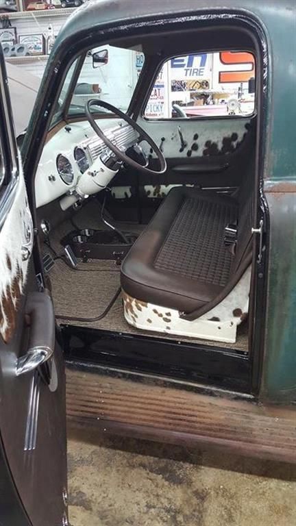 Cowhide Car Interior, Truck Interior Mods, Cowhide Truck Interior, Western Vehicle Accessories, Cool Truck Accessories Chevy, Western Truck Interior, Truck Decorations Interior, Diy Truck Interior, Truck Interior Ideas