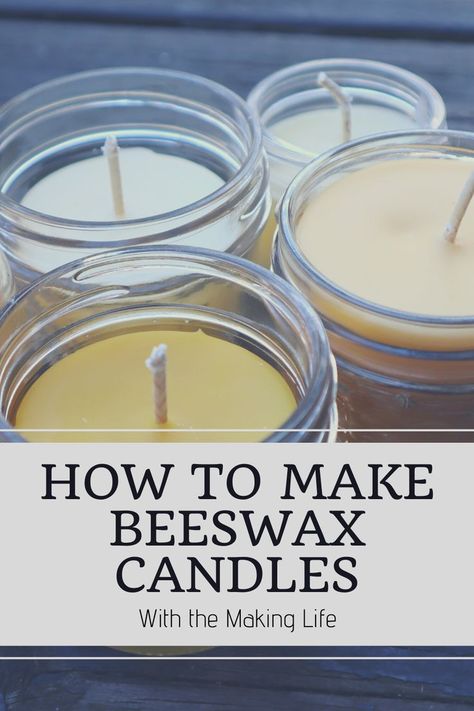 Diy Bees, Herbal Crafts, Making Beeswax Candles, Beeswax Diy, Homemade Beeswax Candles, Beeswax Recipes, Candle Recipes, Candle Scents Recipes, Beeswax Candles Diy