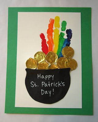 every mom LOVES their preschool child's hand print. No matter what holiday or cheesy craft it's incorporated in. So I thought of a fun way to transform my kiddo's hand print into the rainbow coming out of a pot of gold. March Crafts, St Patricks Crafts, St Patricks Day Crafts For Kids, St Patrick Day Activities, St Patrick's Day Crafts, Handprint Craft, Footprint Art, Rainbow Crafts, Handprint Crafts