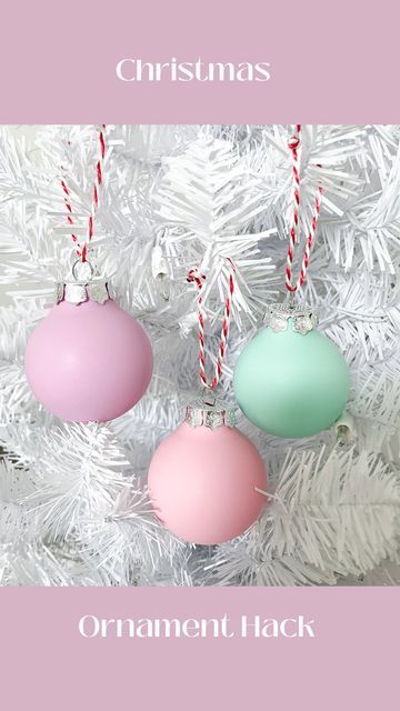 Minimal(Ish)Lifestyle♡ Roxanne on Instagram: "Christmas Ornament Hack Using Target's Bullseye Playground Shatterproof Ornaments 🎄 I have been struggling to find the right colors for the girls Christmas tree so I decided to use some pastel balloons for this ornament hack and it looks better than any expensive ornament I have got so far 🤍 Be sure to follow & save for more holiday fun @minimal_ishmom ✨ 🎄 🎄 🎄 #christmashack #christmashacks #ornaments #candyland #christmasornaments #christmasdiy Balloon Ornament Hack, Balloon Covered Ornaments, Balloon Ornaments, Holiday Deco, Pastel Balloons, Christmas Hacks, Shatterproof Ornaments, Christmas Projects Diy, Instagram Christmas