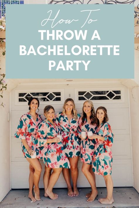 How to Throw A Bachelorette Party | Junebug Weddings Throwing A Bachelorette Party, How To Throw A Bachelorette Party, Planning A Bachelorette Party Weekend, How To Plan A Bachelorette Party, Bachelorette Party Set Up, Bachelorette Activities, Plan A Bachelorette Party, Bachelorette Party Locations, Bachelorette Party Items