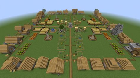 Minecraft Plains Biome, What To Build In Minecraft, Village Minecraft, Minecraft Small House, Build In Minecraft, Build Minecraft, Minecraft Village, Forest Village, Home Gym Design Garage