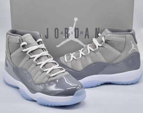 New Nike Air Jordan XI (11) 2021 Cool Grey Medium Grey/Multi White Rare Retro  | eBay Jordan 23 Shoes, Air Jordan Xi, Jordan Xi, Pretty Sneakers, School Shoe, Jordan Grey, Retro 11, Jordan 23, Jordan 11 Retro