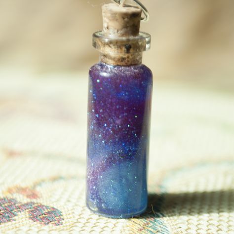 A handmade Galaxy in a Jar bottle charm available in my etsy shop! https://www.etsy.com/listing/222414519/miniature-nebula-in-a-bottle?ref=shop_home_feat_1 Galaxy Jars, Galaxy Bottle, Galaxy In A Jar, Galaxy In A Bottle, Magic Corner, Galaxy Jar, Neon Colour Palette, Jar Spells, Faery Art