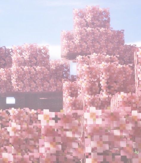 not my picture Biomes O Plenty, Cute Minecraft House, Build Cute, Minecraft Flowers, Minecraft App, Minecraft Wolf, Cute Minecraft, Minecraft Decoration, Blossom House