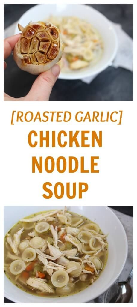 Beat the winter blues or fight off a winter cold with this simple recipe for roasted garlic chicken noodle soup. Roast Chicken Noodle Soup, Mom To Mom, Roasted Garlic Chicken, Soup Chicken, Chicken Noodle Soup, Winter Cold, Garlic Chicken, Chicken Noodle, Roasted Cauliflower