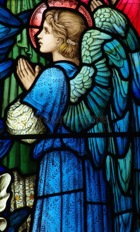 Angel (praying) in stained glass. A photo of an Angel (praying) in stained glass , #spon, #praying, #Angel, #stained, #photo, #glass #ad Angel Praying, Stained Glass Windows Church, Stained Glass Church, Praying Angel, Stained Glass Angel, Stained Glass Paint, Mosaic Pictures, Art Stained, Catholic Art