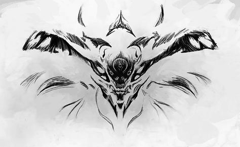 Destiny FanART - Oryx by iamNOVREHS.deviantart.com on @DeviantArt Oryx Tattoos Destiny, Destiny 2 Tattoo, Destiny Drawing, Destiny Taken, Destiny Fanart, Destiny Tattoo, Destiny Backgrounds, Halo Tattoo, Destiny Art