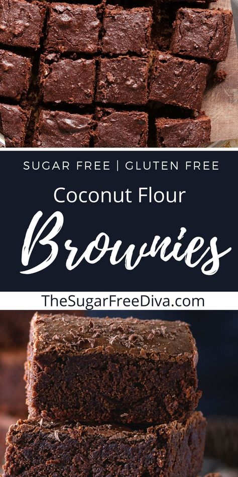 Keto Dessert No Almond Flour, Cake Recipes Coconut, Coconut Flour Desserts, Keto Cake Recipes, Sugar Free Gluten Free Dessert, Gluten Free Sugar Free Recipes, Coconut Flour Brownies, Unprocessed Recipes, Brownies Gluten Free