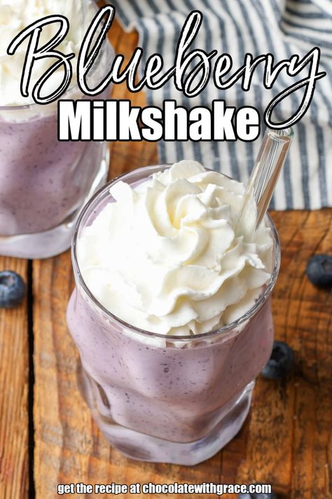 Blueberry Milkshake Blueberry Milkshake Recipe, Berry Milkshake, Blueberry Vanilla Smoothie, Blueberry Vanilla Protein Shake, Vanilla Malt Milkshake, Blueberry Bites, Pumpkin Milkshake, Peppermint Mocha Creamer, Peach Milkshake