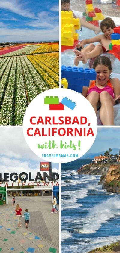 Home of Legoland California, seven miles of beaches and much more -- take a look at all the fun things to do in Carlsbad with kids! Carlsbad is just north of San Diego and south of Los Angeles, making is an easy Southern California destination. #legoland #california #travelwithkids California With Kids, Carlsbad Flower Fields, Legoland California, San Diego Vacation, Carlsbad California, California Destinations, San Diego Travel, California Vacation, Us Travel Destinations