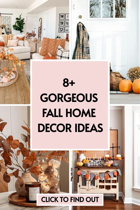 8 fall home decor ideas Autumn Decor Ideas, Pinecone Centerpiece, Fall House, Fall Artwork, Chunky Knit Throw Blanket, Winter Bedroom, Ready For Autumn, Fall Candle Scents, Fall Home Decor Ideas