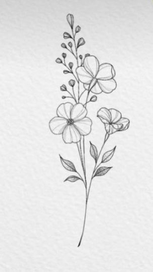 Flower Tattoo Minimalist, Pea Tattoo, Sweet Pea Tattoo, Tattoo Minimalist, Sweet Pea, Flower Tattoo, Flowers