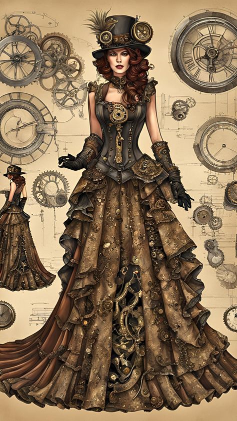 Visit our Channel for all type of Fantasy.
linktr.ee/FantasyWorldsUnited
#Fantasy #steampunk #art #character #dresslook Steam Punk Outfits Women, Steam Punk Drawing, Punk Outfits Women, Steampunk Oc, Grave Art, Steampunk Witch, Steampunk Fairy, Costume College, Steampunk Woman