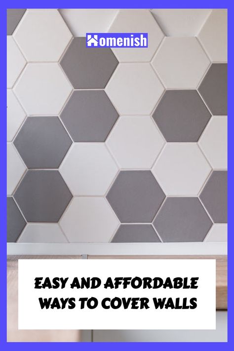 Want to add some personality to your walls without spending a lot of money? In this article, we will discuss 9 cheap and easy ways to cover your walls. How To Cover Walls Without Paint, Cover Uneven Walls, Damaged Wall Covering Ideas, How To Cover Cement Walls In Basement, Cover Walls Without Paint, Cheap Alternatives To Drywall, Cheap Wall Covering, Peel And Stick Shiplap, Wood Wall Covering