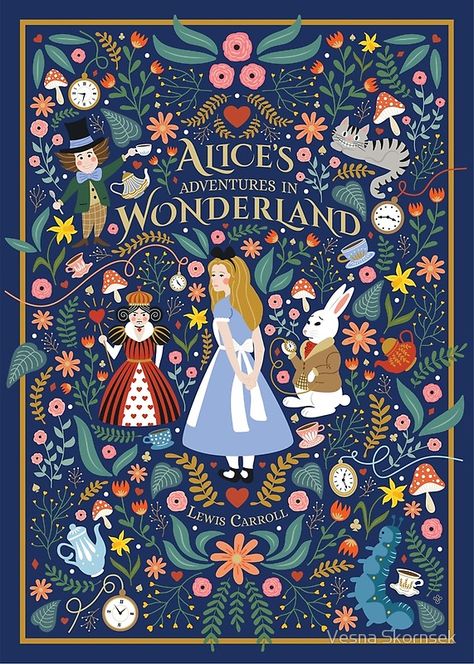 Alice in Wonderland #poster #illustration #art #findyourthing Alice In Wonderland Illustration, Alice In Wonderland Christmas, Girl Illustration Art, Alice In Wonderland Poster, Illustration Design Graphique, Alice In Wonderland Illustrations, Alice's Adventures In Wonderland, Illustration Art Drawing, Illustration Art Girl