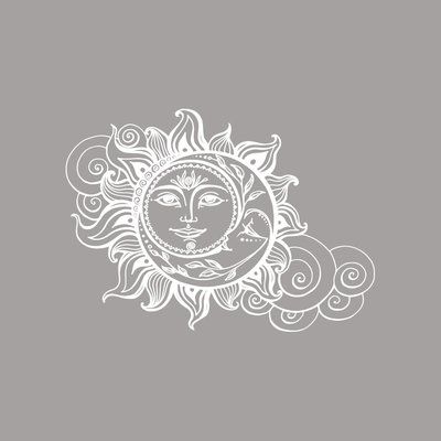 Arte Folk, Witch Tattoo, Sun Tattoos, Wood Burning Patterns, Moon Wall, Celestial Art, Sun Art, Decor Black, Tattoo Stencils