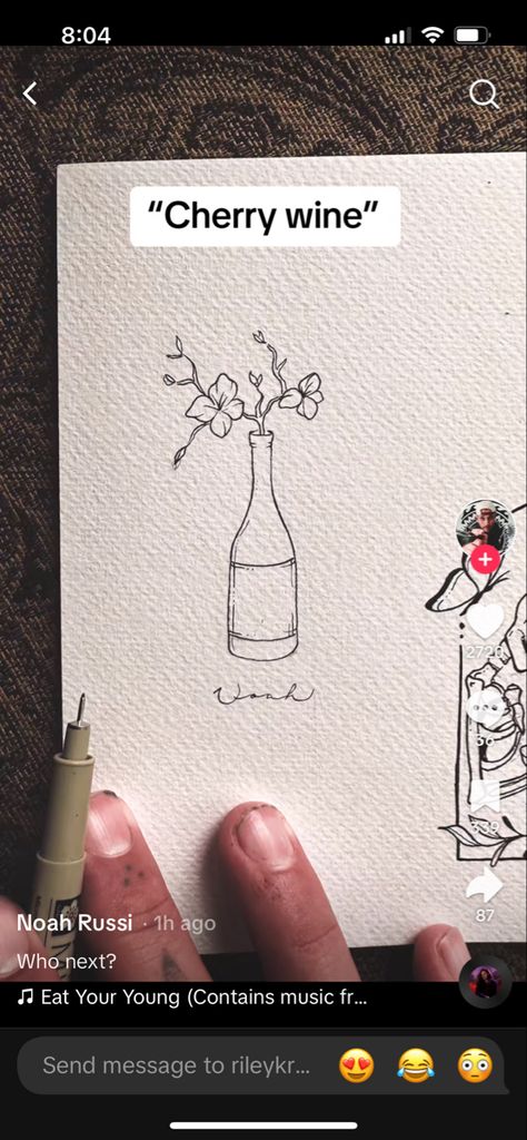 Small Wine Tattoos, Prosecco Bottle Tattoo, Port Wine Stain Birthmark Tattoo, Bottle Of Brandy Tattoo, Liquor Tattoo, Cherry Wine Tattoo, Strawberry Wine Tattoo, Tiny Wine Tattoo, Wine Bottle With Flowers Tattoo