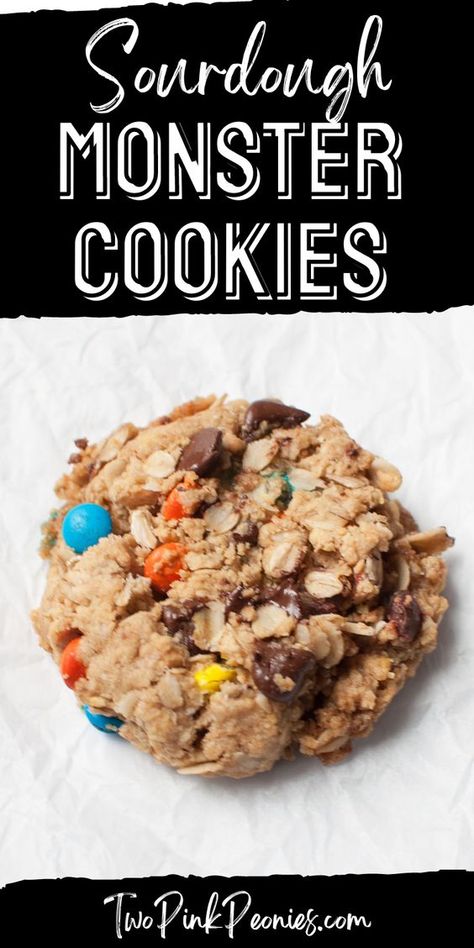 Sour Dough Cookie Recipe, Sourdough Eclairs, Sourdough Cowboy Cookies, Savory Discard Recipes, Sourdough Discard Monster Cookies, Recipes That Use A Lot Of Sourdough Discard, Fourth Of July Sourdough, Healthy Sourdough Desserts, On The Go Desserts