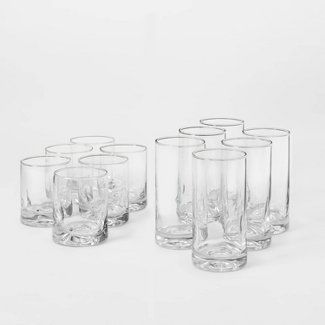 Glass : Drinking Glasses : Target Penthouse Decor, Apartment Wishlist, Target Threshold, Elegant Glassware, Refreshing Beverages, Fresh Juices, Glass Cup Set, Preppy Gifts, Door Decs