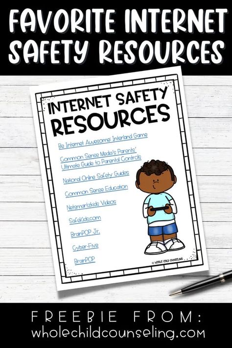 Internet Safety Worksheet, Online Safety For Kids, Internet Safety Lessons, Digital Literacy Activities, Internet Safety Activities, Computer Classroom, Internet Safety Tips, Story Bots, Facebook Ideas