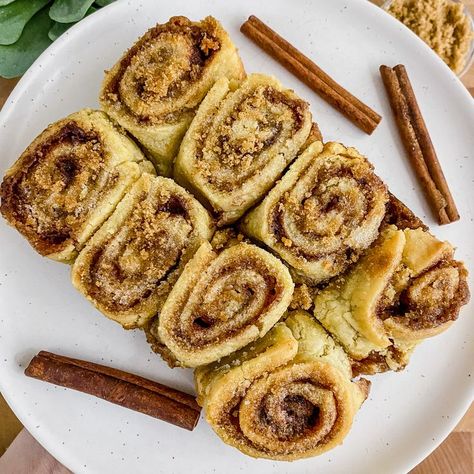 These easy cinnamon sugar pinwheels are literally the easiest dessert ever! They taste similar to a cinnamon roll, just a little less fluffy, and just absolutely delicious. My mom would make them every year for Thanksgiving using her leftover pie dough scraps. That’s where the recipe originated from and we’d all devour them! I’ve also included an option to make the dough if you aren’t using leftover pie dough scraps! Cinnamon Pinwheels, Leftover Pie Dough, Leftover Pie, Easiest Dessert, Wheat Recipes, Pinwheel Recipes, Easy Cinnamon, Pie Dough, Cinnamon Roll