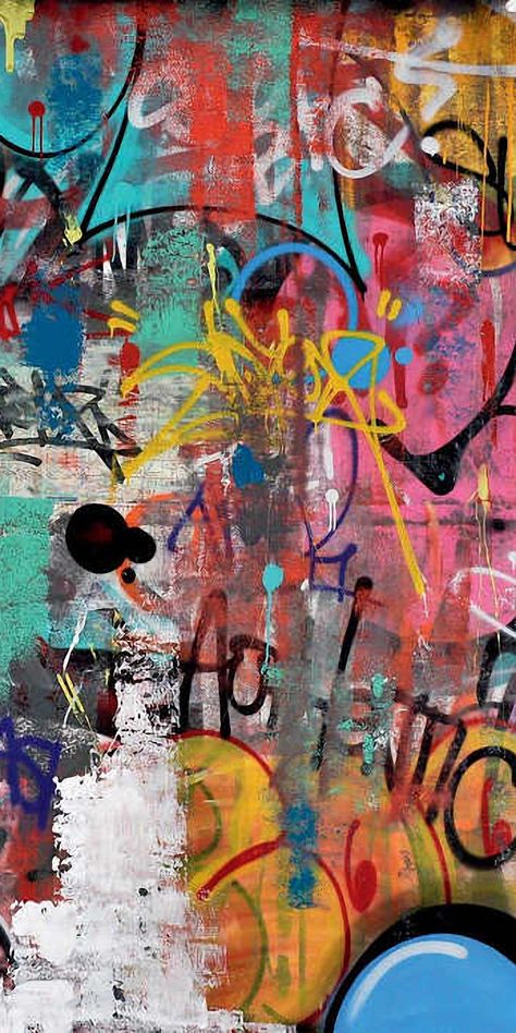 Graffiti Fashion Design, Graffiti Colour Palette, Graphitti Wallpaper, Swag Backgrounds, Spray Paint Background, Smash Room, 80s Graffiti, Funky Graffiti, Japanese Graffiti