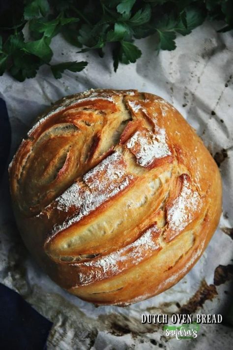 Dutch Oven Bread: Bread for beginners | Sandra's Easy Cooking Bread For Beginners, Easy Dutch Oven Recipes, Fried Chicken Breast Recipe, Foccacia Bread, Buttermilk Bread, Best Dutch Oven, Oven Bread, Dutch Oven Bread, Dutch Oven Recipes