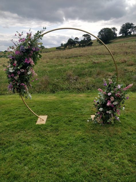 Wedding ceremony Moongate Wedding Moongate, Wedding Arch Moon, Half Crescent Moon Wedding Arch, Half Moon Floral Arch Wedding, Floral Moongate, Crescent Moon Floral Arch, Flowers Arch, Moon Gate, Ceremony Flowers