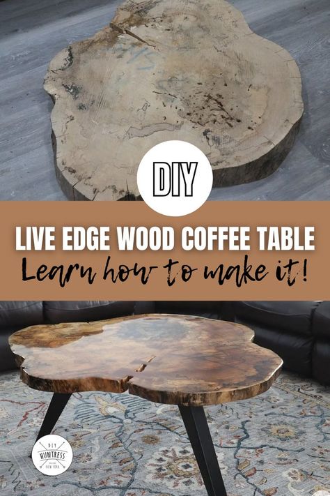 Diy Raw Edge Table, Log Slice Coffee Table, Live Edge Side Table Diy, Live Edge Round Coffee Table, Live Edge Coffee Tables, Live Edge Coffee Table Diy, Live Edge End Table Diy, Diy Live Edge Coffee Table, Raw Edge Coffee Table