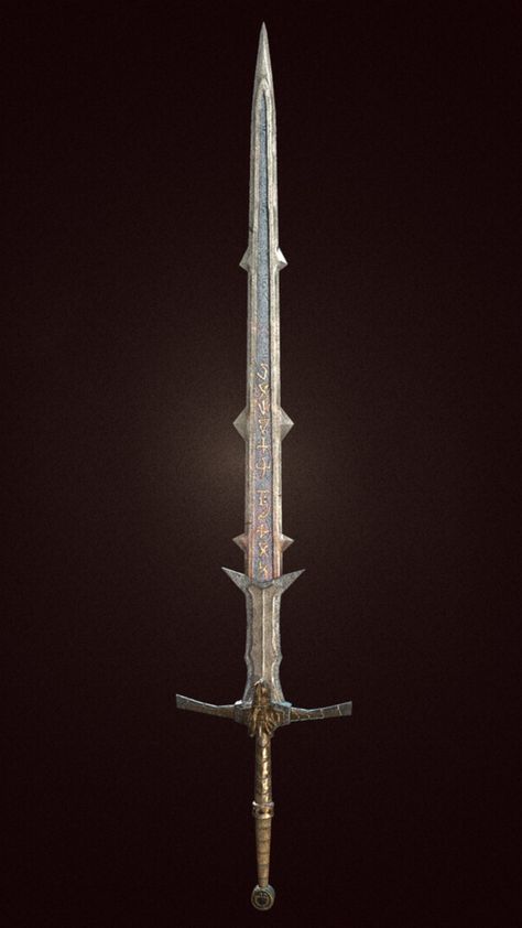 Fantasy Great Swords Illustration, Oversized Fantasy Swords, Dragon Swords Fantasy, Cool Swords Fantasy, Long Swords Fantasy, Great Swords Fantasy, Fantasy Swords Concept Art, Dragon Swords, Knight Dragon