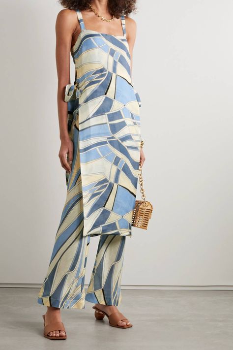 Gauze Tunic, Cult Gaia, Summer Fashion Trends, Summer Trends, Essie, Net A Porter, Printed Cotton, Wide Leg Pants, Fashion News