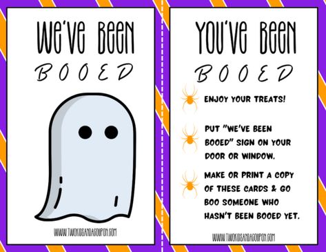 You've Been Booed Free Printable, Boo Your Neighbors, You've Been Booed Printable, Youve Been Bood, Booed Printable, Been Booed, Boo Gift, You've Been Booed, Boo Sign