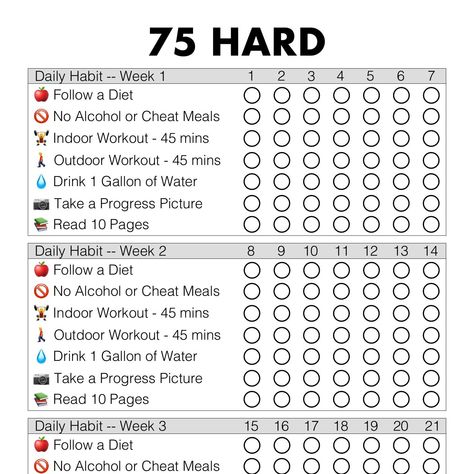 75 Hard Tracker.pdf Challenge Tracker Free Printable, 75 Hard Challenge Tracker Free Printable, 75 Hard Tracker, 75 Hard Challenge Tracker, Challenge Calendar, 75 Hard Challenge, Nursing Home Activities, Florida Landscape, 75 Hard