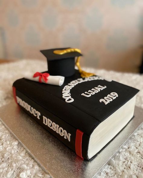 ButterKupCake on Instagram: “A graduation 🎓 book cake! Design chosen by the customer really enjoyed making this as it’s my first time making a book!😆 really proud of it…” Graduation Book Cake Designs, Book Graduation Cakes, Graduation Cake Blue And White, Book Cake Design, Graduation Book Cake, Making A Book, Graduation Book, Book Cake, Cap And Gown