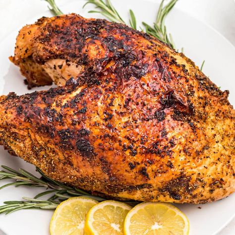 Air Fryer Turkey Breast Oiless Fryer Turkey Recipes, Turkey Breast In The Air Fryer, Bone In Turkey Breast Air Fryer, Air Fryer Bone In Turkey Breast, Boneless Turkey Breast Air Fryer Recipe, Turkey Breast In Air Fryer Boneless, Air Fryer Turkey Breast Boneless, Turkey Breast In Air Fryer, Airfryer Turkey Breast