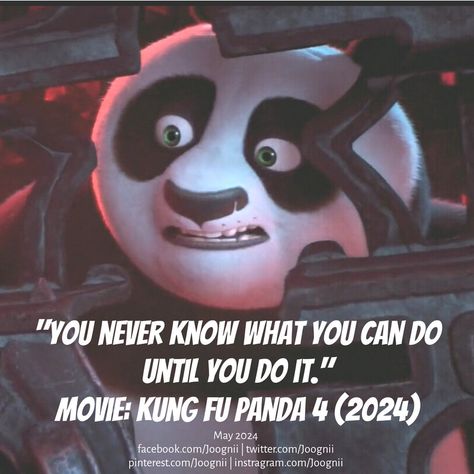 Movie Quotes: Kung Fu Panda 4. #motivation #effort Quotes Kung Fu Panda, Panda Quotes, Kung Fu Panda Quotes, Full Skirt And Top, Athlete Quotes, Kung Fu Panda 3, Adulting 101, Peace Poster, Movies Quotes