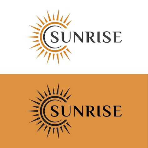 Shine Logo Design, Sunrise Logo, Shine Logo, Sunset Logo, Logo Illustration Design, Sun Logo, Sun Rise, Light Flare, Boho Geometric