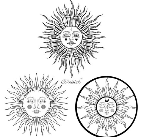 Summer Solstice Tattoo, Sun Tattoo Design, Sun Pictures, Moon Sun Tattoo, Mantra Tattoo, Sun Tattoo Designs, Solstice Celebration, Line Work Tattoo, Sun Tattoo