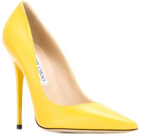 Jimmy Choo “Anouk” Pumps High Hill Shoes, Yellow Pumps, Karrueche Tran, Jimmy Choo Pumps, Jimmy Choo Heels, Pumps Heels Stilettos, Yellow Shoes, Stiletto Shoes, Fabulous Shoes