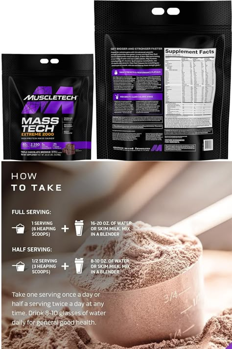 Get it from the link.----- MuscleTech Mass Gainer Protein Powder, Mass-Tech Extreme 2000, Muscle Builder Whey Protein Powder, Protein + Creatine + Carbs, Max-Protein Weight Gainer for Women & Men, Triple Chocolate, 20 lbs.......for more detail, check the link.----- #fitness #fitnessmotivation #ketogenicdiet #ketodiet #keto #nocarbdiet #nutririon #dietsupplement #diet #supplement Women Protein Powder, Gain Meals, Medicine Packaging, Weight Gain Meals, Mass Gainer, Muscle Builder, Weight Gainer, Whey Protein Powder, Shiva Art