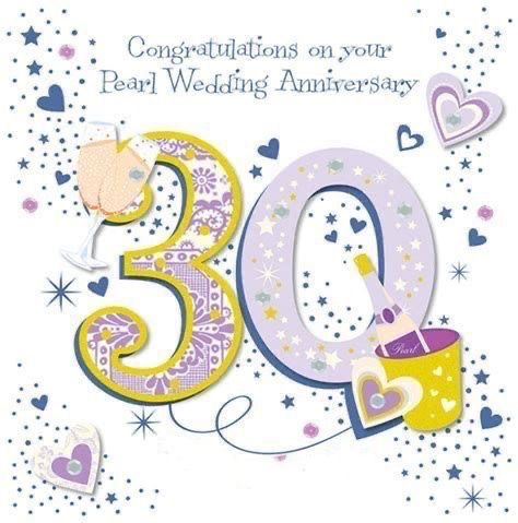 30th Wedding Anniversary Gift Ideas, Anniversary Quotes For Friends, Anniversary Wishes Message, Pearl Wedding Anniversary Gifts, Anniversary Wishes For Couple, Wedding Anniversary Greetings, 30th Anniversary Parties, Happy 30th Anniversary, Wedding Anniversary Greeting Cards