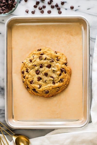 Small-batch Dessert Archives - Baking Mischief One Chocolate Chip Cookie, Cookie For Two, Salted Chocolate Chip Cookies, Giant Chocolate Chip Cookie, Recipe For 1, Small Batch Baking, Single Serve Desserts, Giant Chocolate, Single Serving Recipes