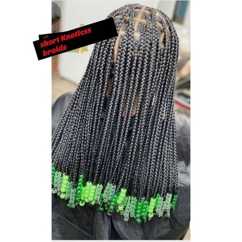 Braids For Black Woman, Short Knotless, Knotless Braided Wig, Beads Braids, Braids For Black, Short Box Braids Hairstyles, Big Box Braids, Short Box Braids, Big Box Braids Hairstyles