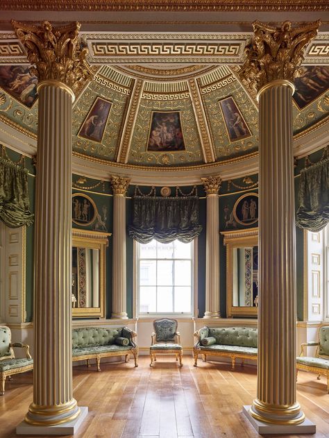 The Painted Room - Spencer House Neoclassic Design, Althorp House, Most Beautiful Homes, Spencer House, Coved Ceiling, State Room, Room London, London Interior, Historic House