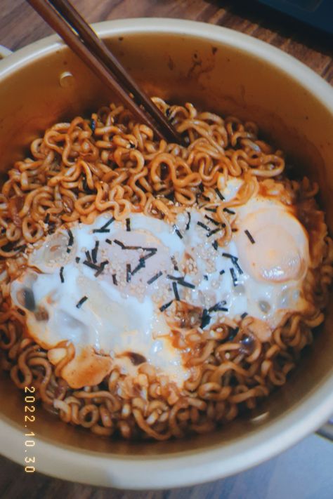 I try viral recipe Samyang and Chapagetti, turns out i don't really like it, i prefer original Samyang✌️ Food Dump, I Try, Ramen, Cereal, Turn Ons, The Originals