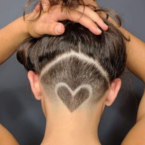 Shaved Undercut Designs, Undercut Design, Undercut Hair Designs, Tattoos For Females, Undercut Hair, Undercut Long Hair, Undercut Designs, Shaved Hair Designs, Shaved Undercut