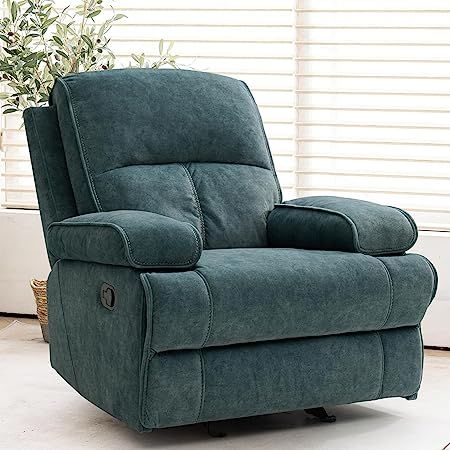 Nursery Glider Rocker, Recliner Fabric, Stylish Recliners, Rocking Recliner, Chair Comfy, Swivel Rocker Recliner Chair, Glider Rocker, Guest Room Ideas, Recliner Chairs