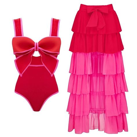 🌞 Fashion that makes you glow in the sunshine 😍Discount code is in store . Shop Now: https://www.beststuffngear.com/collections/runway-fashion Vintage 3D Bow-tie Swimwear Regular price $433.30 Sale price $207.99 #fashionista #fashionshoes #fashionlovers #fashionlover #fashiongirl #fashionlove #fashionbaby #fashionstylist #elegant #classy #fashionstylist #fashionblogger #fashionbloggers #fashionweek #fashion #fashionshow #fashions #fashionstylist #runway #luxuryladies #taptoshop #fashionto... Pink Beachwear, Retro One Piece Swimsuits, Vacation Swimwear, Sarong Skirt, Vintage Swimsuit, Skirt Fabric, Middle Age Fashion, Vintage Swimsuits, Swimsuit Set