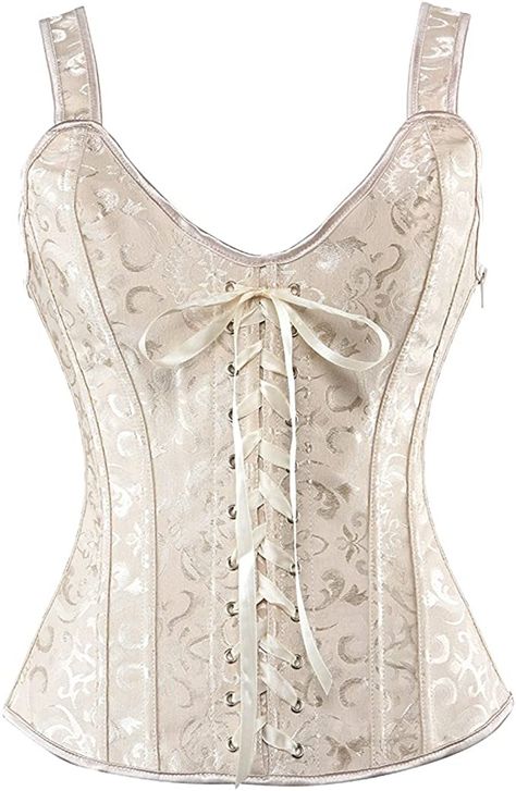 Corset Steampunk, Bustier Lingerie, Corsets Vintage, Steampunk Corset, Plus Size Corset, Corset Bustier, Overbust Corset, White Corset, Corsets And Bustiers